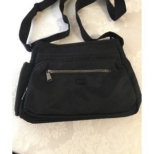 LUG Infinity  "Shimmy" Crossbody Bag Black NWOT